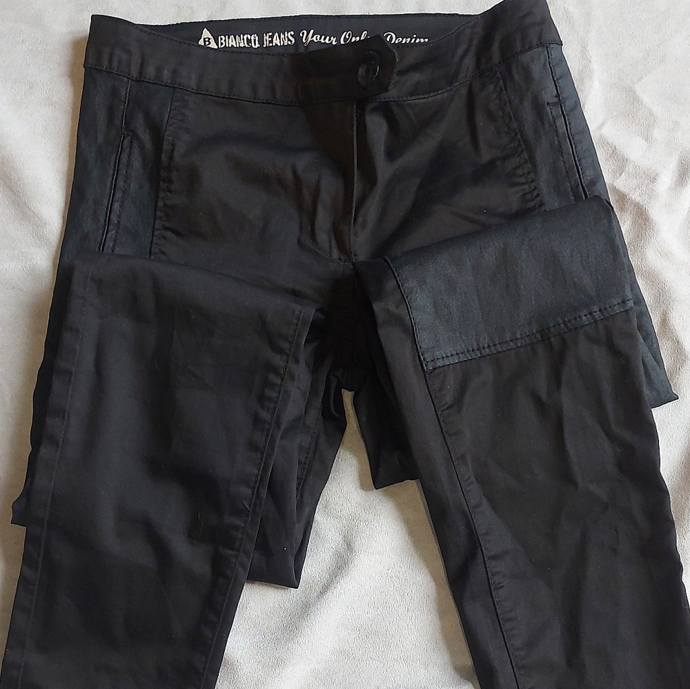 Bianco Jeans Black Skinny Denim Pants, Size 29